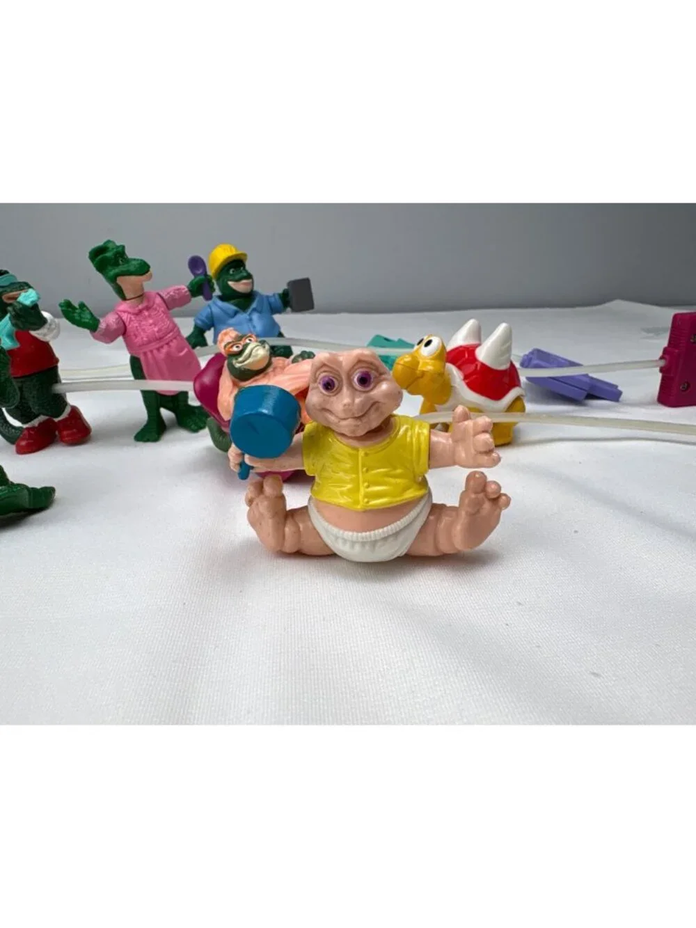 McDonalds 1990s Dinosaur Family Toys Figurines Set Retro Kids Meal Lot